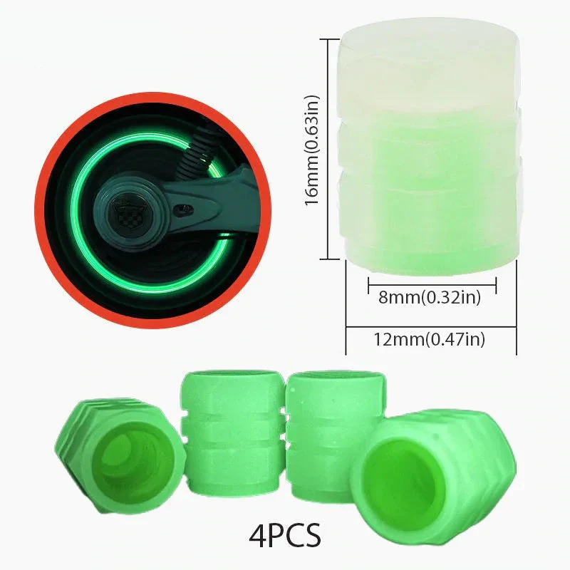 Universal Fluorescent Tire Valve Caps (4 PCS/Set) - Image 14