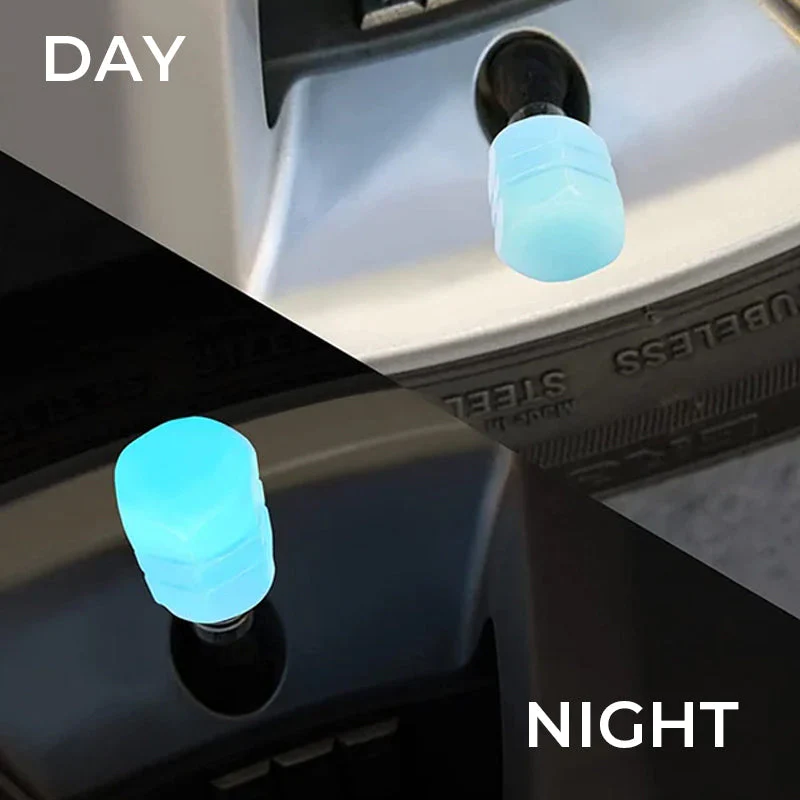 Universal Fluorescent Tire Valve Caps (4 PCS/Set) - Image 3