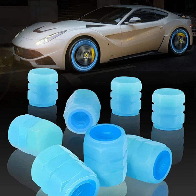 Universal Fluorescent Tire Valve Caps (4 PCS/Set) - Image 4