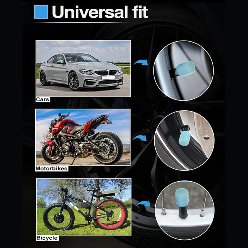 Universal Fluorescent Tire Valve Caps (4 PCS/Set) - Image 5