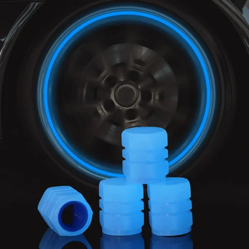 Universal Fluorescent Tire Valve Caps (4 PCS/Set) - Image 8