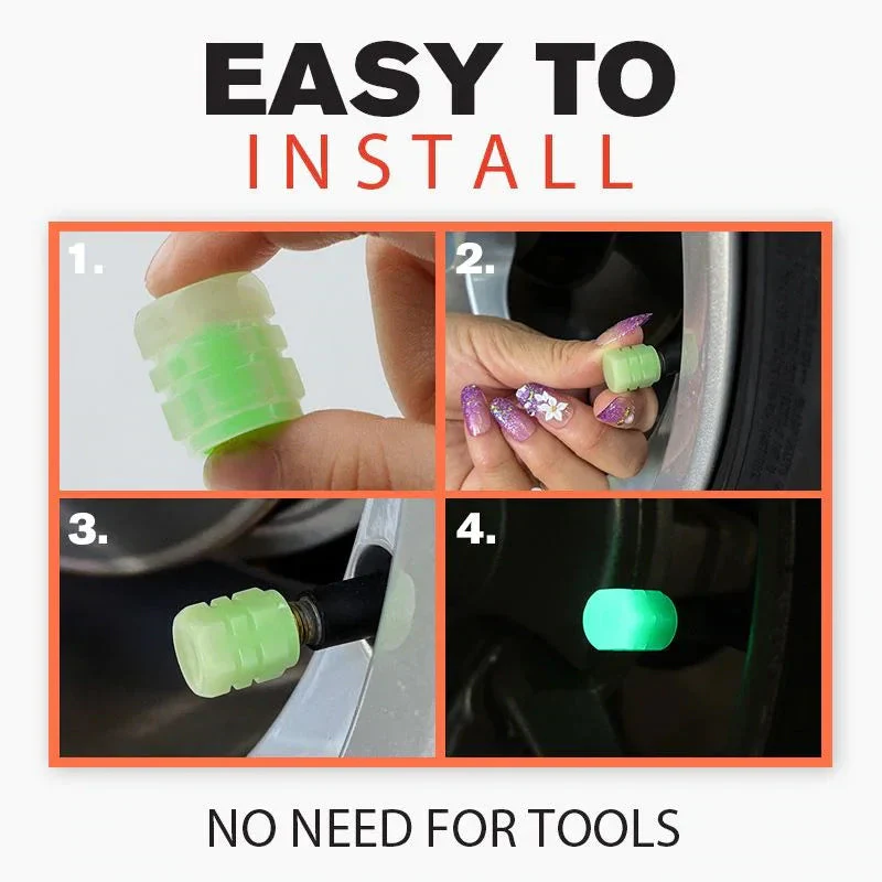 Universal Fluorescent Tire Valve Caps - Image 6