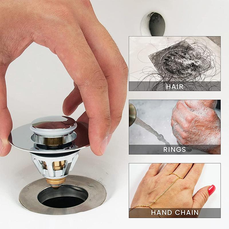 Universal Stainless Steel Pop-up Drain Filter - Image 2