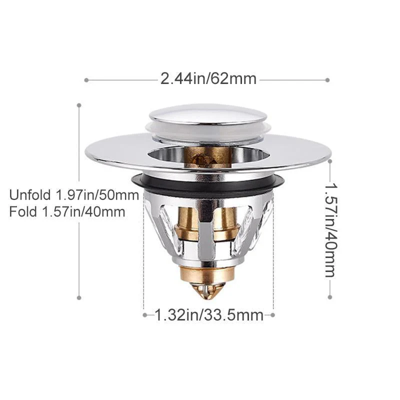 Universal Stainless Steel Pop-up Drain Filter - Image 7