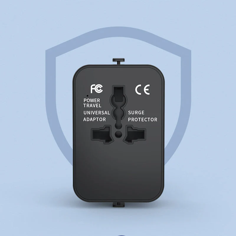 Universal Travel Adapter with Dual USB Ports - Image 2