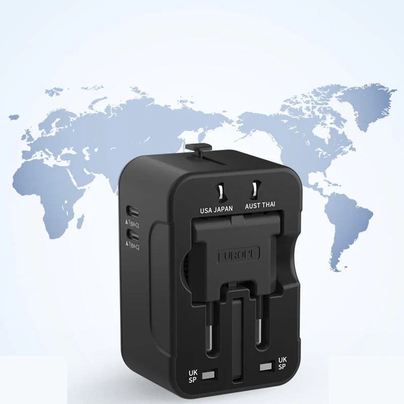 Universal Travel Adapter with Dual USB Ports - Image 4
