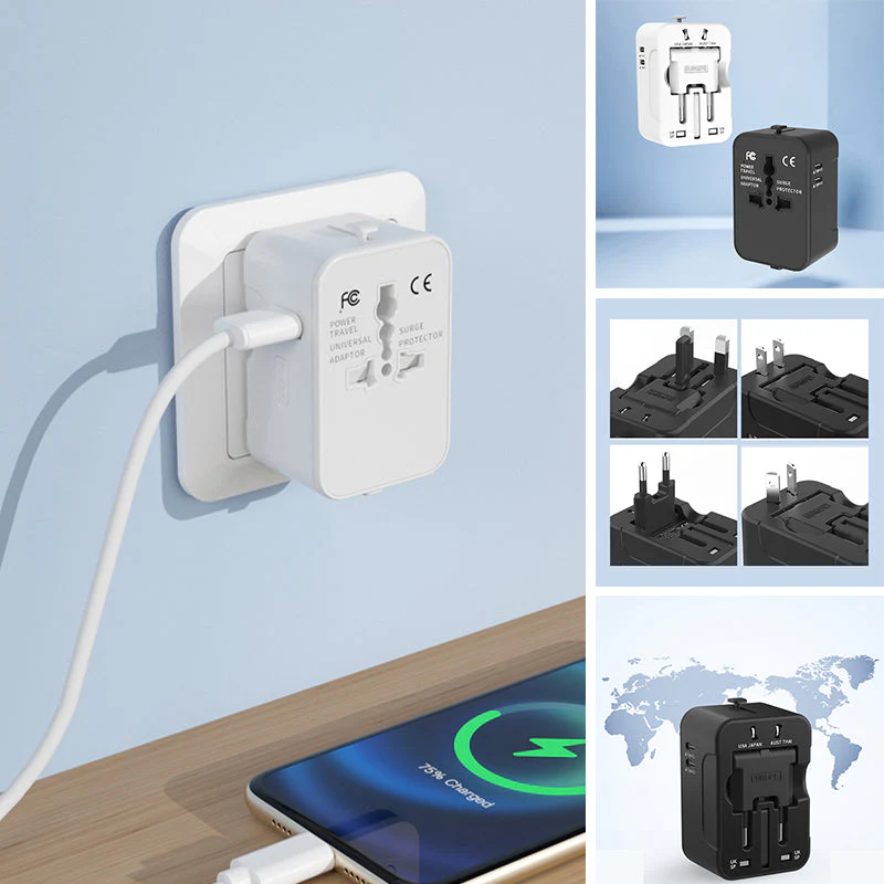 Universal Travel Adapter with Dual USB Ports - Image 6