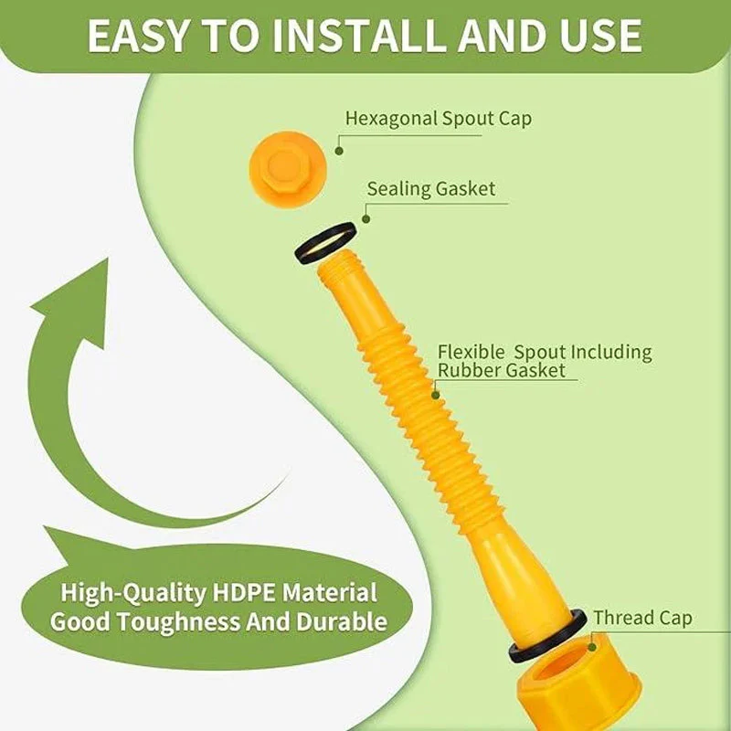 【Up to 60% Off】Upgraded Replacement Gas Can Spout With Flexible Nozzle - Image 14