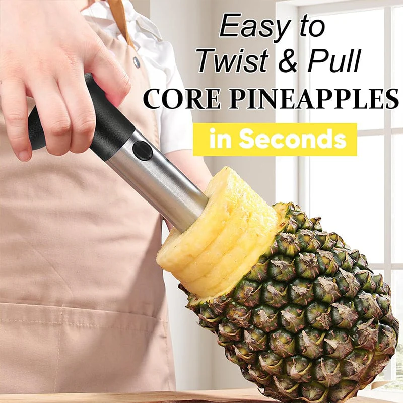 Upgraded Stainless Steel Pineapple Corer – Reinforced Thick Blade Core Remover for Easy Fruit Rings - Image 2