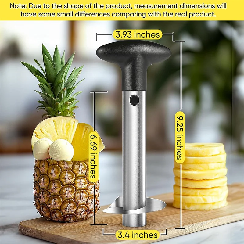 Upgraded Stainless Steel Pineapple Corer – Reinforced Thick Blade Core Remover for Easy Fruit Rings - Image 5