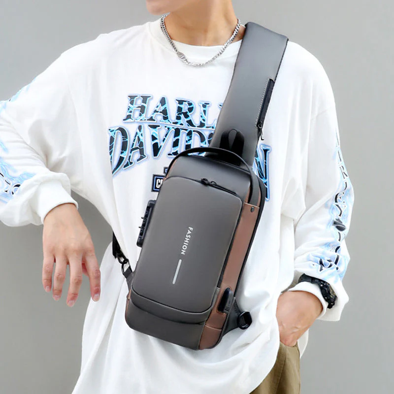 USB Charging Sport Sling Anti-theft Shoulder Bag - Image 3