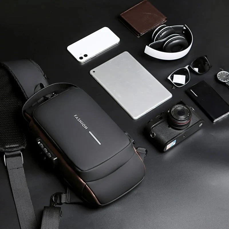 USB Charging Sport Sling Anti-theft Shoulder Bag - Image 4