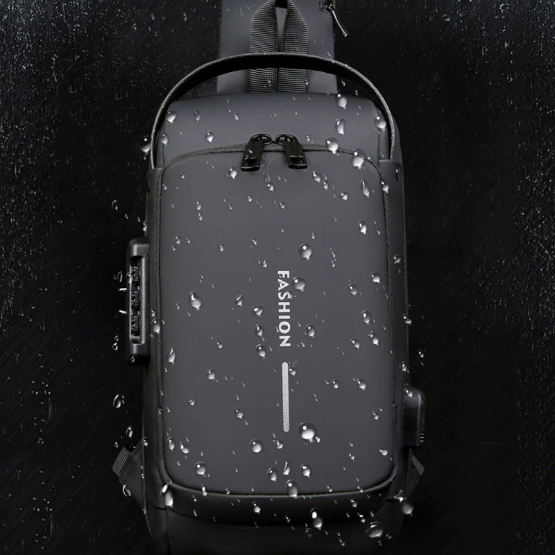 USB Charging Sport Sling Anti-theft Shoulder Bag - Image 6