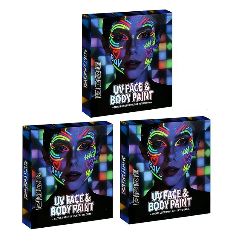 UV Neon Face Paint Markers 12 Colors - Image 14