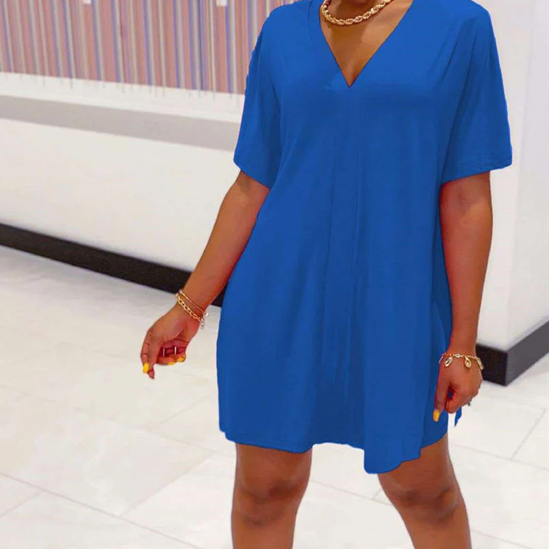 V-Neck Dress & Shorts Set - Image 16