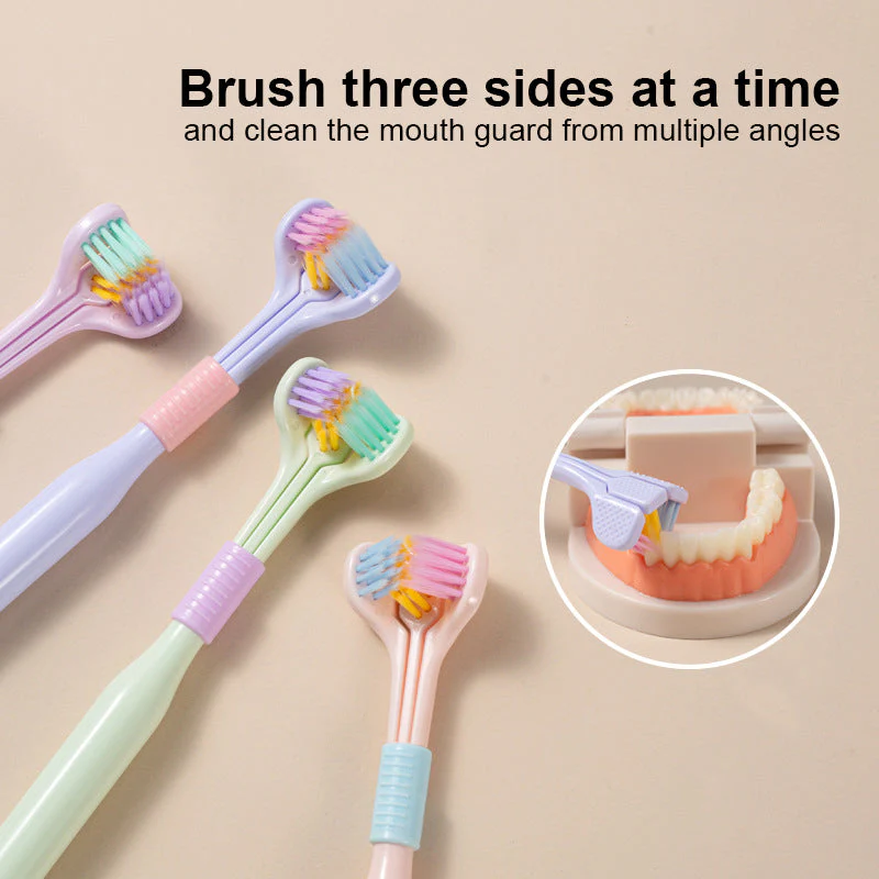V-shaped Three-sided Toothbrush - Image 4