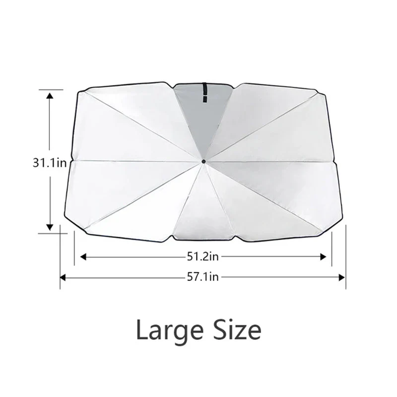 Vehicle Windshield Sun Umbrella - Image 8