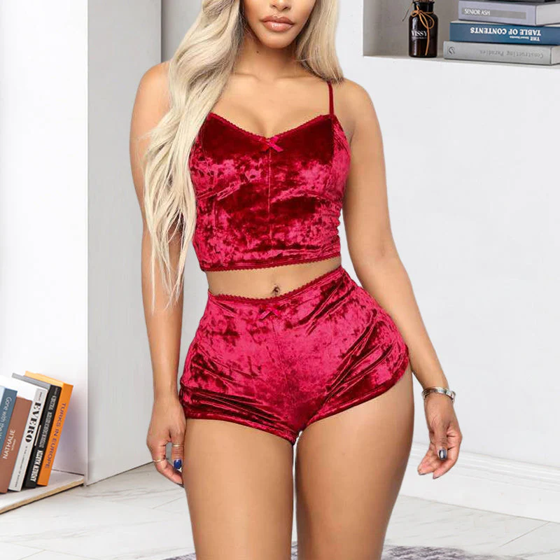 Velvet Sexy Two-Piece Suit - Image 13