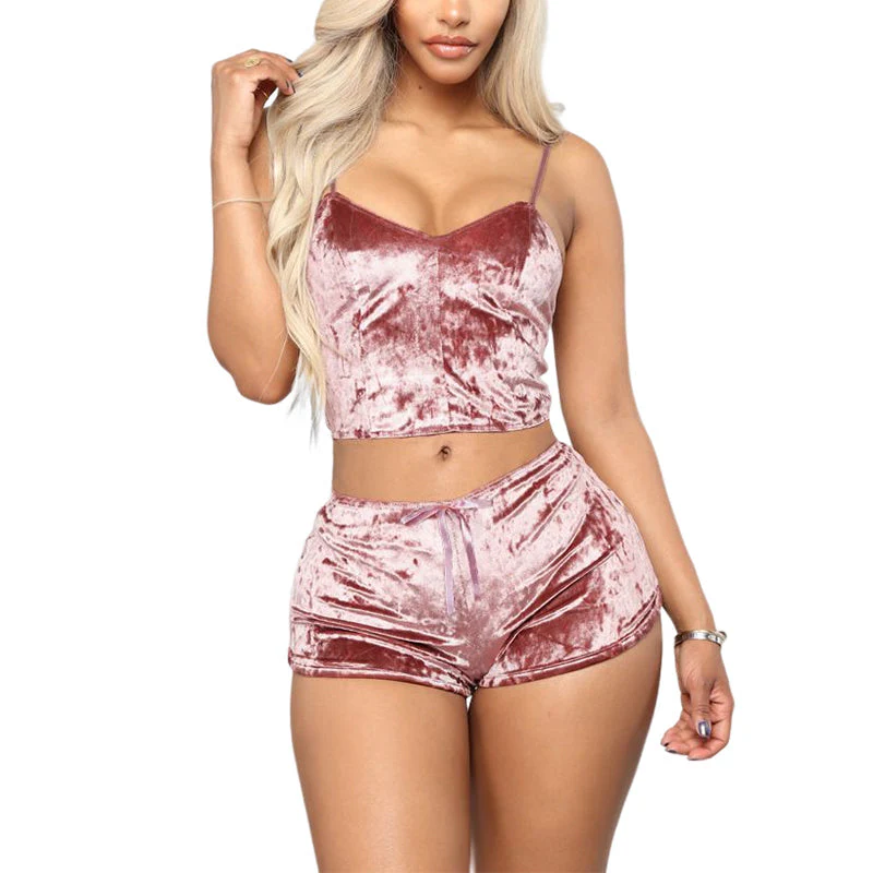 Velvet Sexy Two-Piece Suit - Image 15