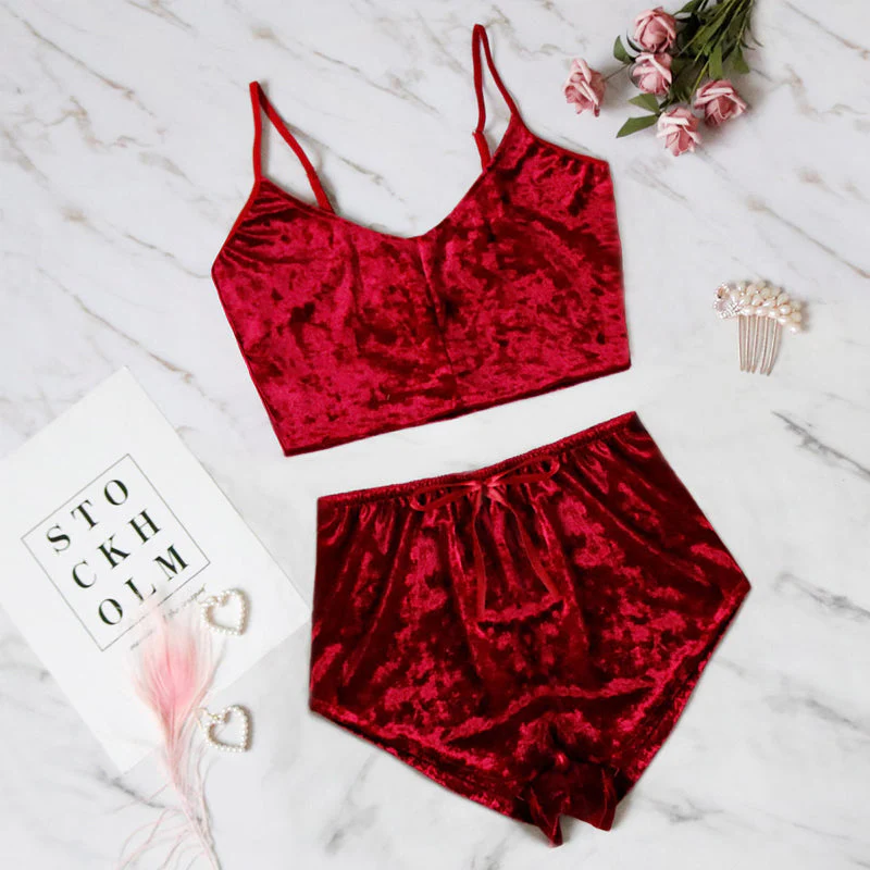 Velvet Sexy Two-Piece Suit - Image 5