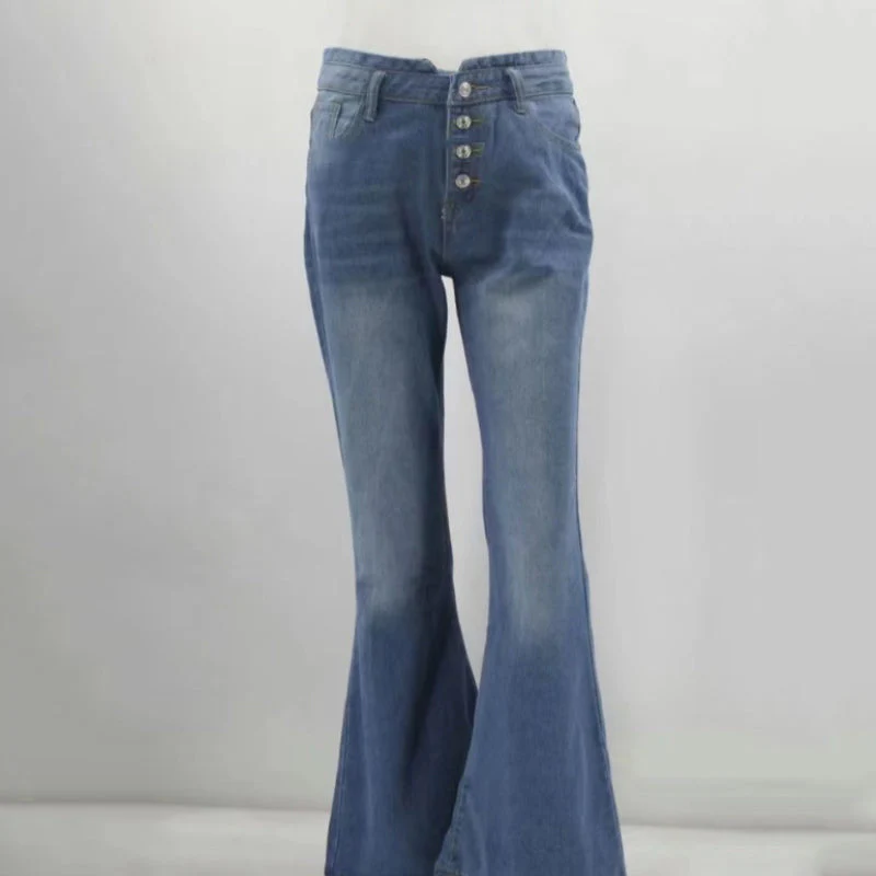 Vintage High-Waisted Jeans With Flared Legs From The 70s - Image 8