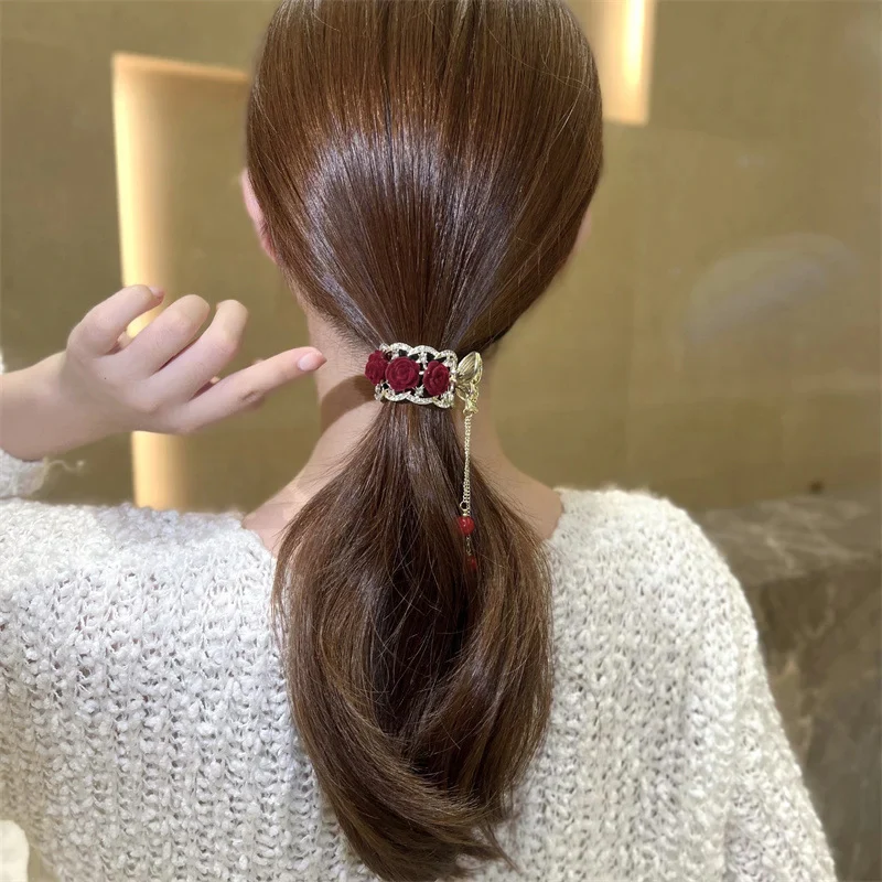 Vintage Rose Hairpin - Image 3