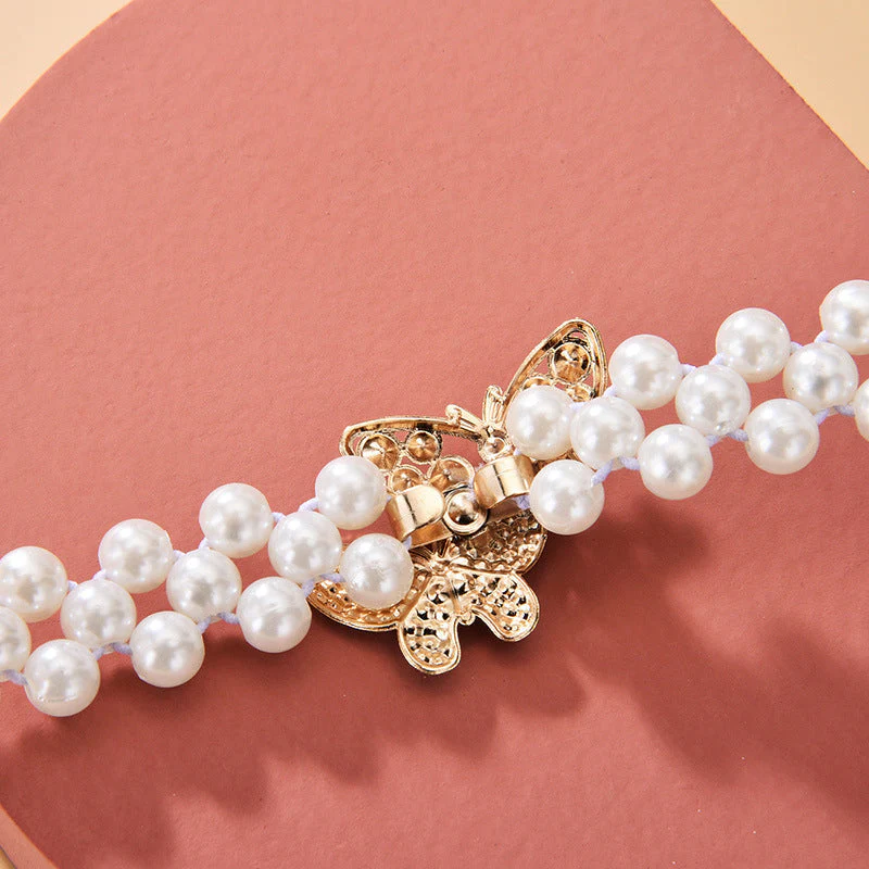 Waist Chain with Pearl Butterfly Belt Buckle - Image 4