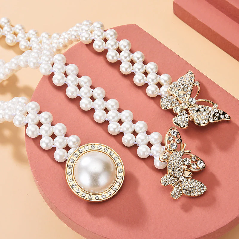 Waist Chain with Pearl Butterfly Belt Buckle - Image 5