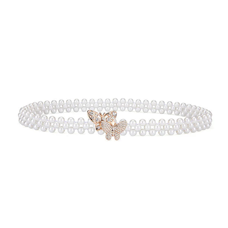 Waist Chain with Pearl Butterfly Belt Buckle - Image 9