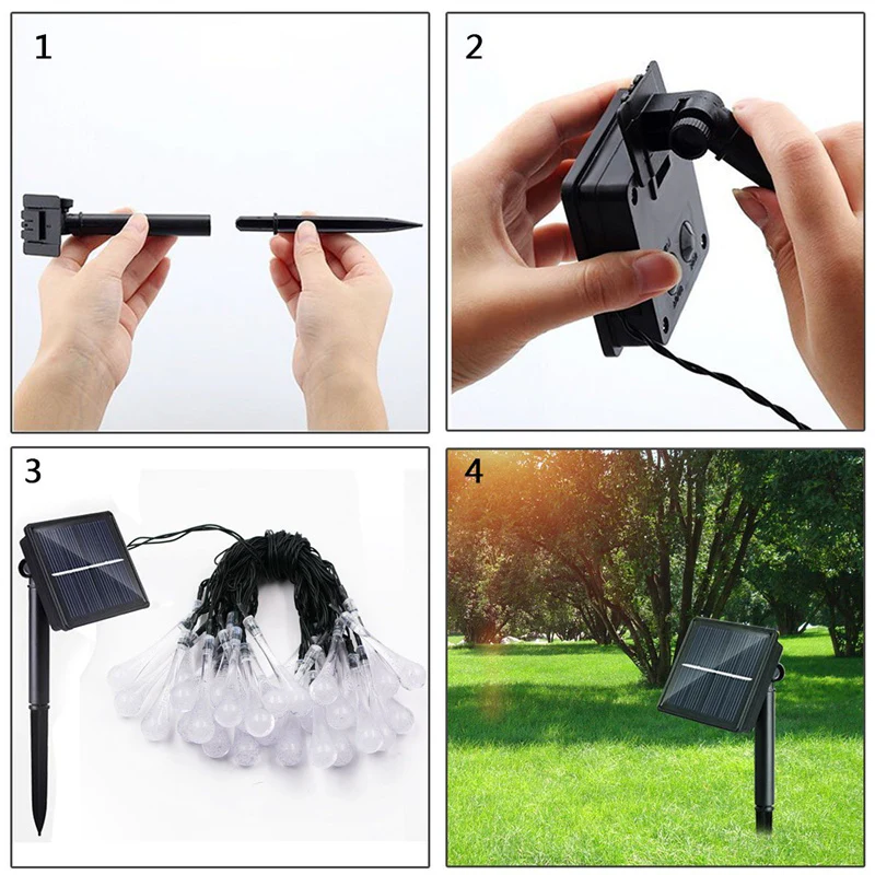 Water Drop Solar Lights - Image 3