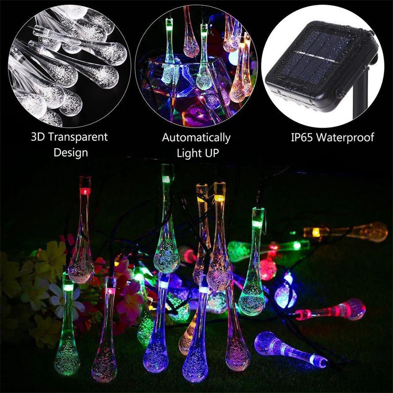 Water Drop Solar Lights - Image 4