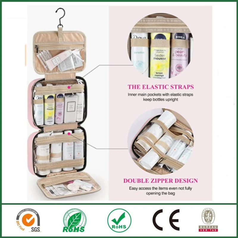 Water-resistant Toiletry Bag Travel Bag with Hanging Hook - Image 2