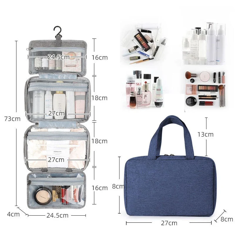 Water-resistant Toiletry Bag Travel Bag with Hanging Hook - Image 6