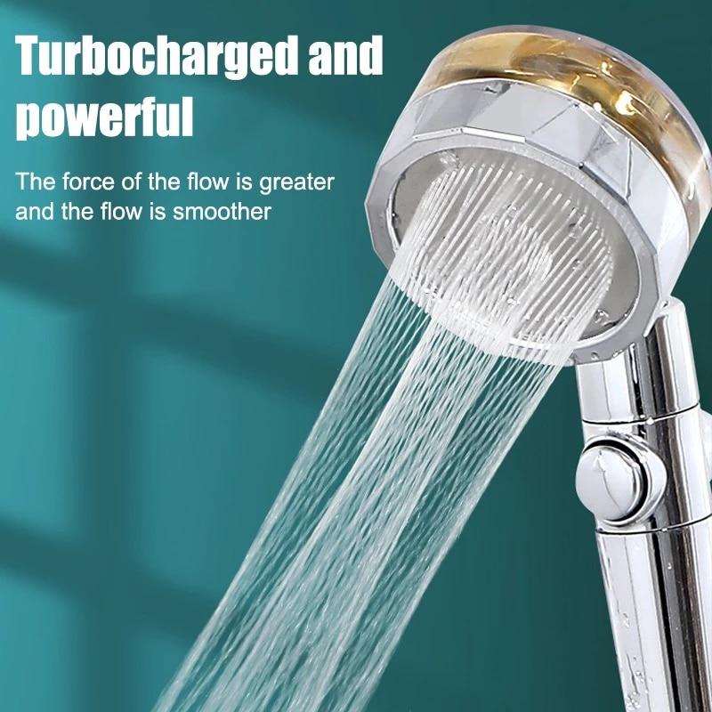 Water Saving Flow 360° Rotating High-pressure Shower - Image 2
