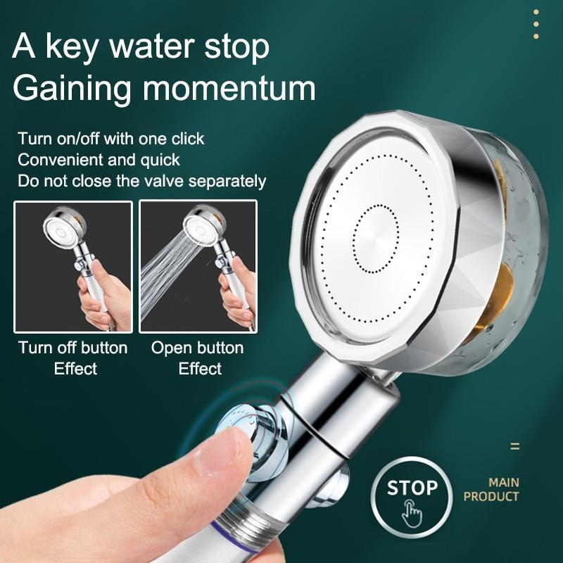 Water Saving Flow 360° Rotating High-pressure Shower - Image 5
