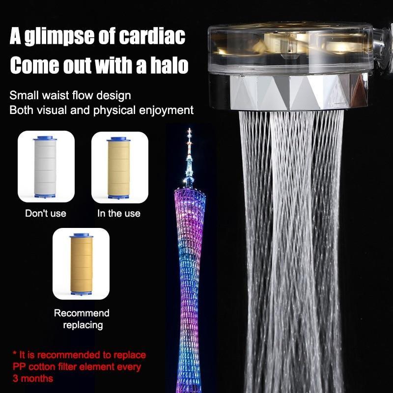 Water Saving Flow 360° Rotating High-pressure Shower - Image 7