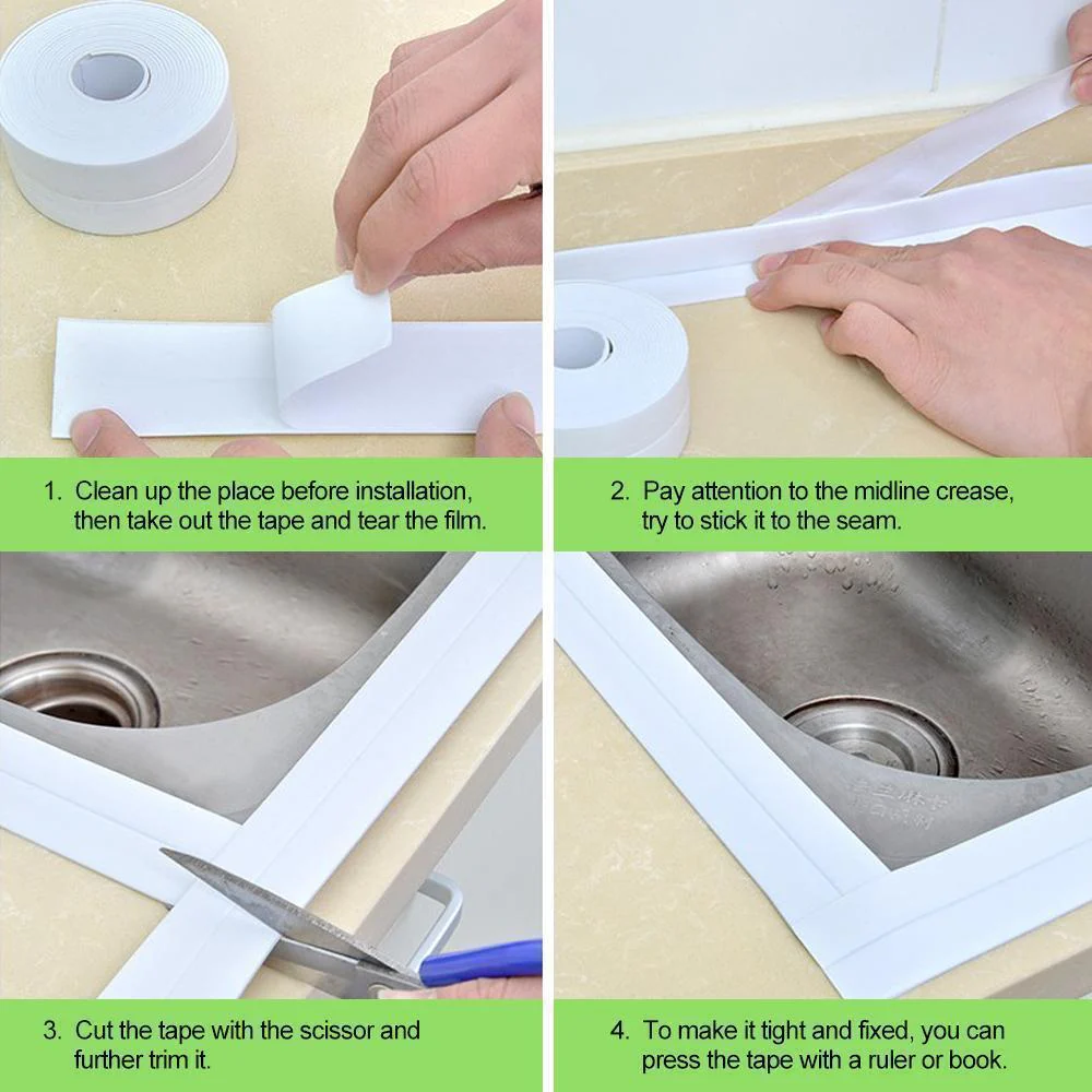 Waterproof & Adhesive Caulk Strip - Image 3