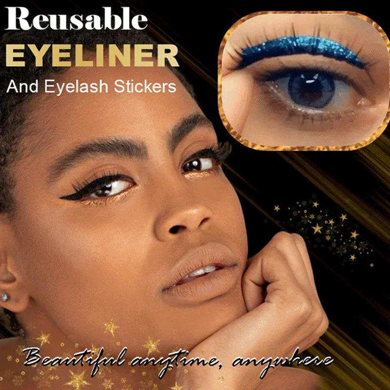 Waterproof and Reusable Eyeliner and Eyelash Sticker - Image 7