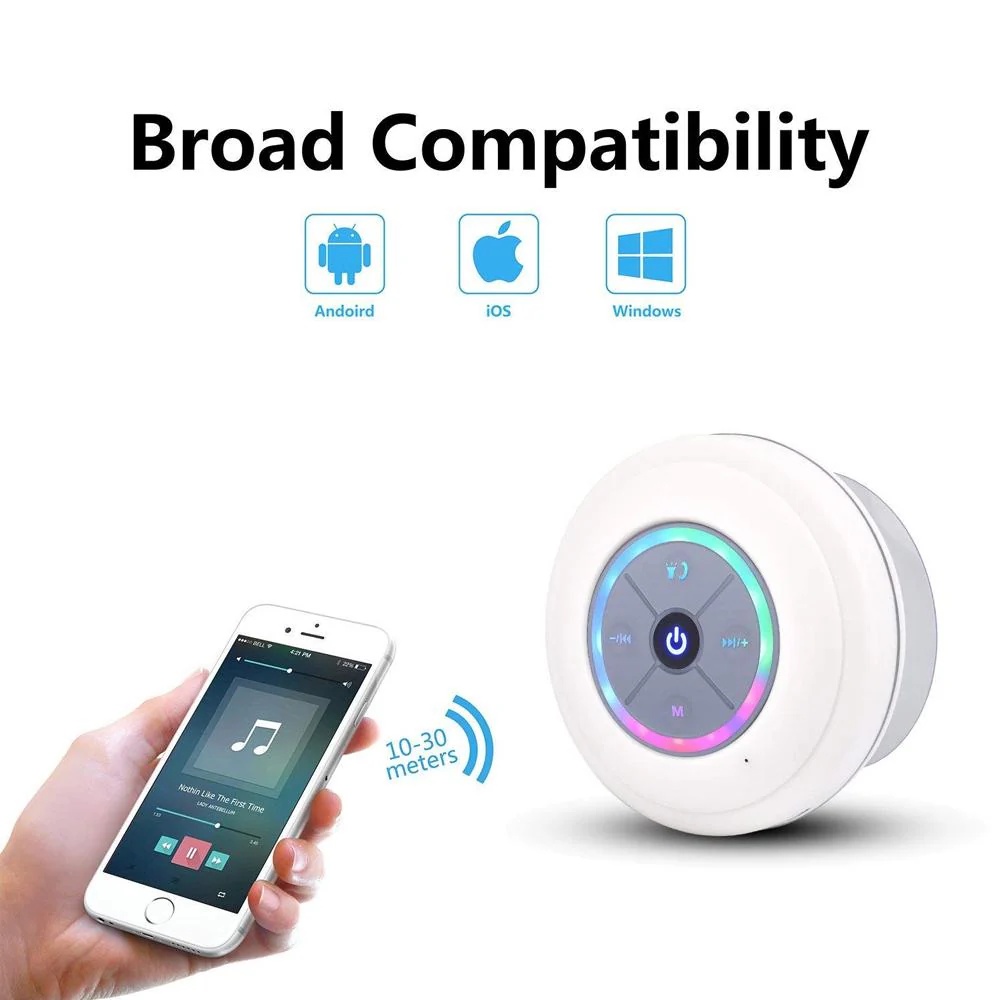Waterproof Bluetooth Speaker with LED Lights - Image 3