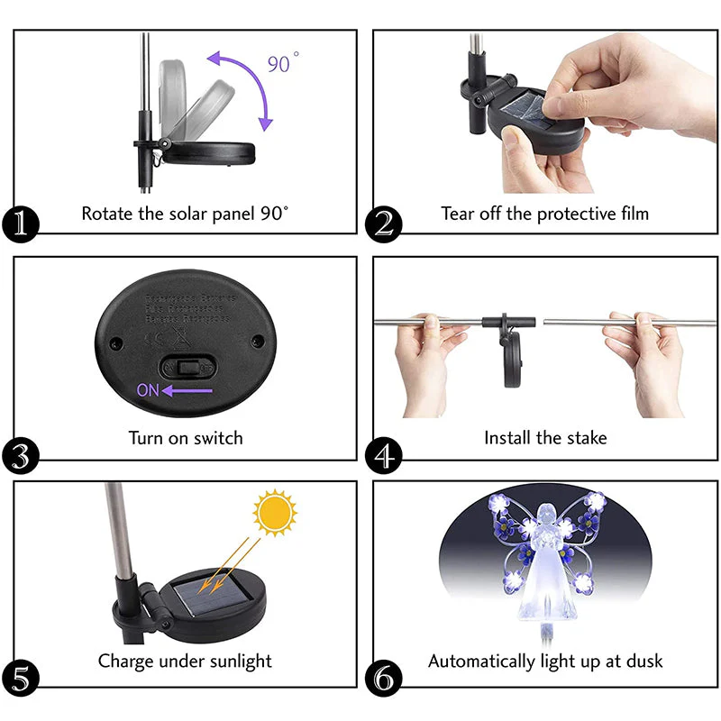 Waterproof Solar Angel Lights - Image 8