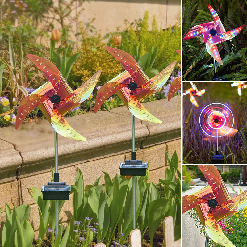 Waterproof Solar Garden Windmill Light - Image 11