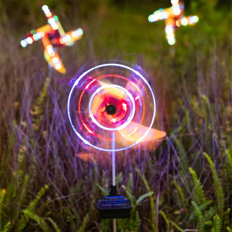 Waterproof Solar Garden Windmill Light - Image 3