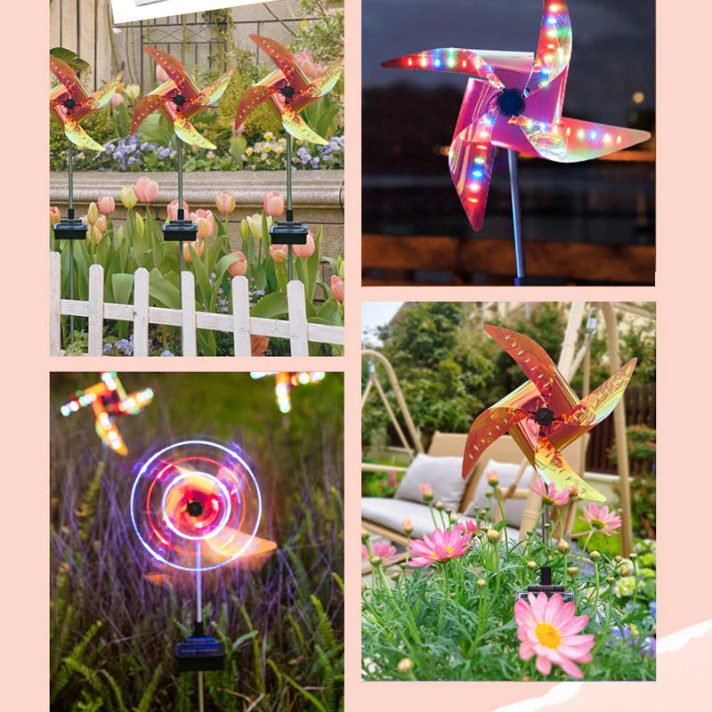 Waterproof Solar Garden Windmill Light - Image 9