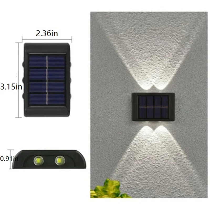 Waterproof Solar Powered Outdoor Patio Wall Decor Light - Image 10