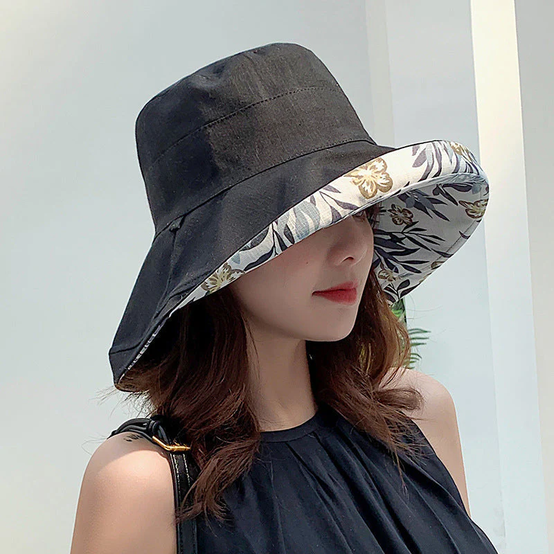 Wide Brim Cotton Summer Hat - Image 2
