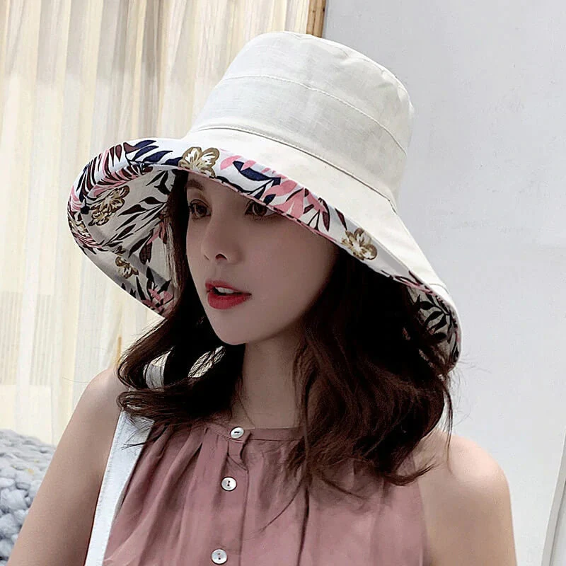 Wide Brim Cotton Summer Hat - Image 6