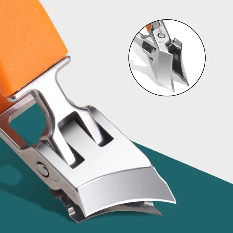 Wide Jaw Opening Anti-Splash Slanted Nail Clipper - Image 10