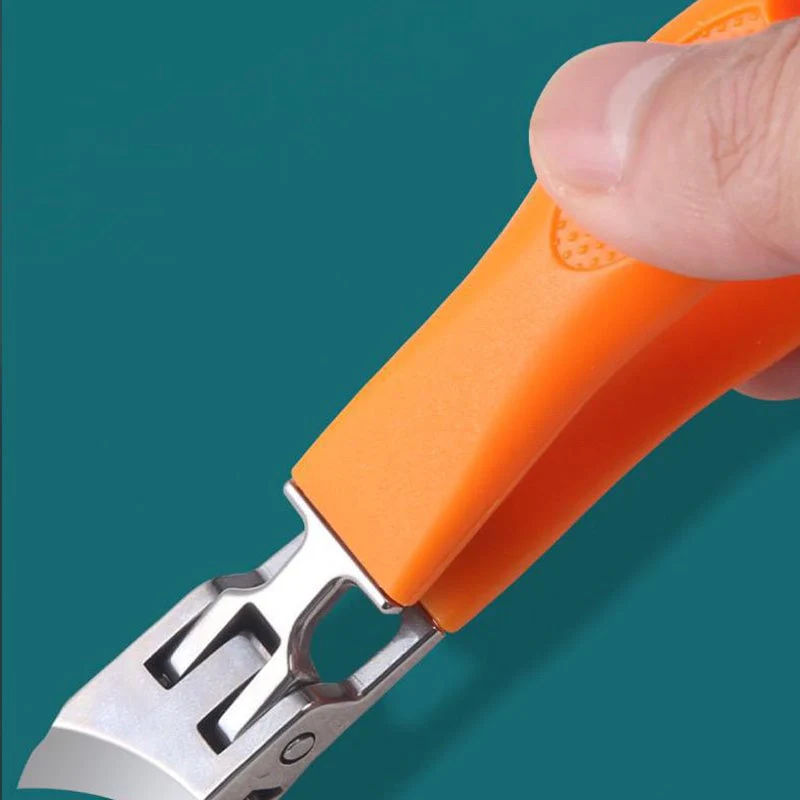 Wide Jaw Opening Anti-Splash Slanted Nail Clipper - Image 3