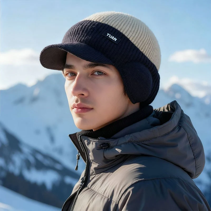 Windproof Thermal Cap with Visor - Image 3