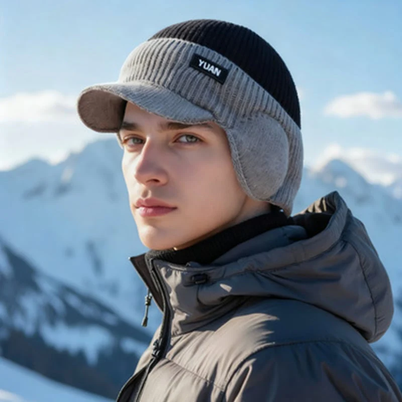 Windproof Thermal Cap with Visor - Image 8